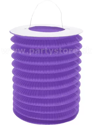 Lampión - VÁLEC - fialový, priemer 15 cm, papier