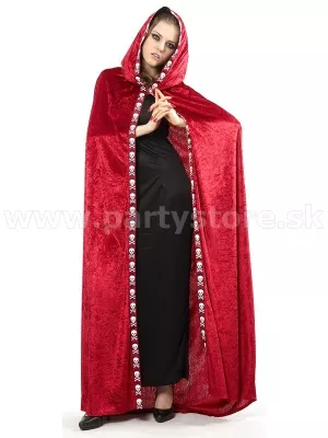 Plášť s kapucňou - MAGICAL HORROR MYSTERY - purpurovo bordový