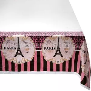Obrus - DEŇ V PARÍŽI - 137 x 259 cm, plastová fólia