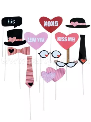 Rekvizity foto - ĽÚBIM ŤA - balenie 12 kusov