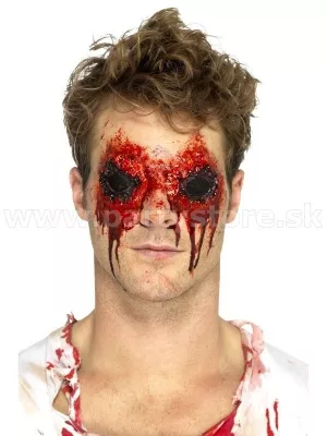 Horor Make Up - ZOMBIE OČI – 5 dielna súprava s falošnou krvou