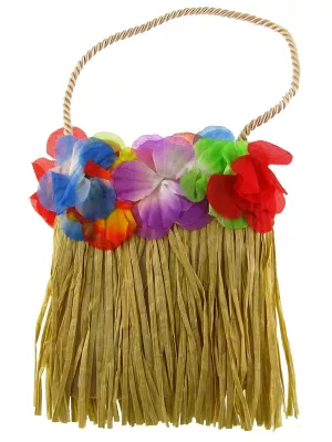 Kabelka havajská - HULA - so strapcami z prírodnej trávy