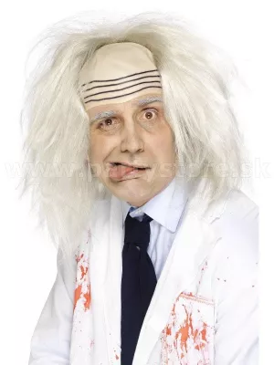 Parochňa - MADMAN- sivá s latexovou plešinou, pánska