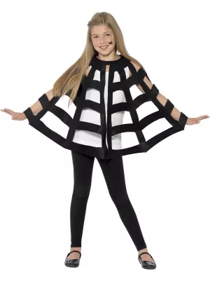 Pelerína - PAVUČINA - čierna, detská, jedna veľkosť, 100% Polyester