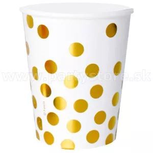 Poháre - SIMPLE ELEGANCE - biele, 266 ml, bal. 6 ks, papier