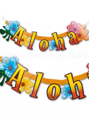 Banner - ALOHA - 83 cm, kartónový papier