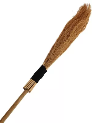 Metla čarodejnícka - LA BEFANA - prútená s bambusovou rukoväťou, dĺžka 100 cm