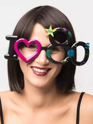 Okuliare - I LOVE THE 80s - viacfarebné maxi, plast, unisex