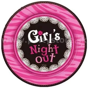 Taniere - GIRLS NIGHT OUT - priemer 18 cm, bal. 6 ks, papier