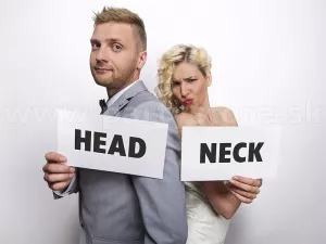 Rekvizity foto - karty - HLAVA + KRK - 2 ks, 30 x 15 cm
