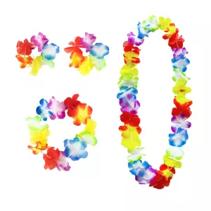 Havajská súprava 4 dielna - HAWAII CLASSIC - viacfarebná, kvetinová