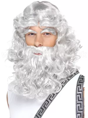 Parochňa - ZEUS - sivá s bradou a obočím, pánska