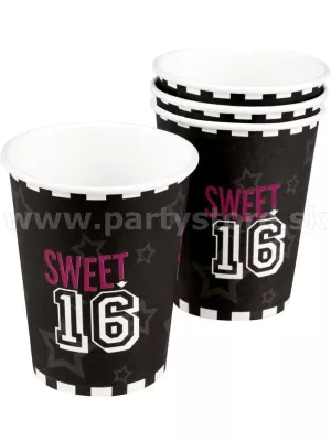 Poháre - SWEET 16 - 266 ml, bal. 6 ks, papier