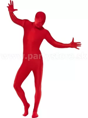 Kostým - SECOND SKIN - červená elastická kombinéza