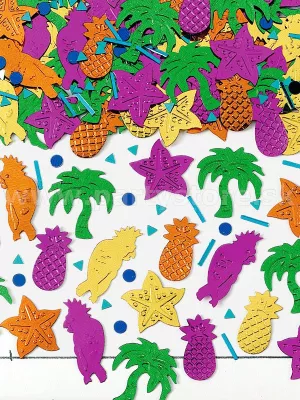 Konfety - ISLAND PARTY - farebný mix, metalizovaná fólia, 14 gr.