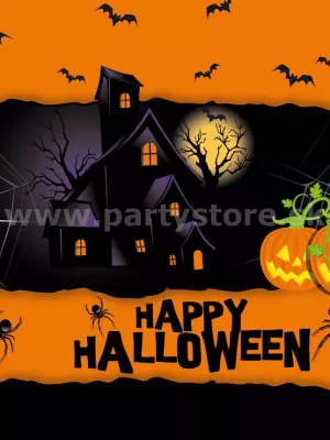 Obrus - HAPPY HALLOWEEN - 120 x 180 cm, plastová fólia