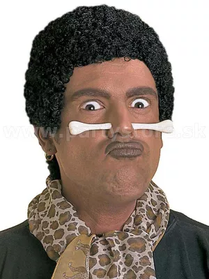 Piercing - DOBA KAMENNÁ - biely, kostený, 2 x 13 cm, plast