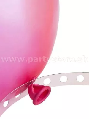 Páska priehľadná - BALÓNOVÁ GIRLANDA - dĺžka 5 m, plast