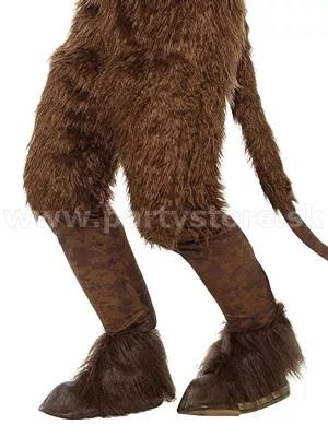 Návleky na obuv - KOPYTÁ - DIABOL DEMON KRAMPUS - hnedé