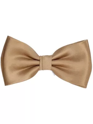 Motýlik - CLASSIC SATIN DELUXE - béžový, 5,5 x 12 cm, pánsky