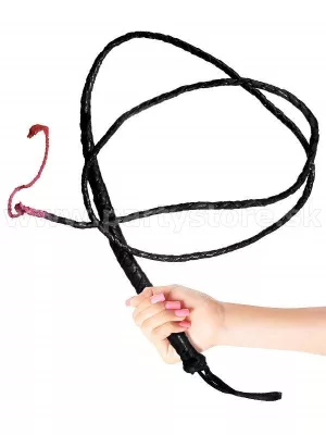 Bič - TOOKOOME - čierny, 182 cm, ekologická koža