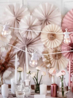 PARTY LED osvetlenie - FESTOON LIGHTS - biele, dĺžka 8 m