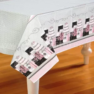 Obrus - ELEGANTNÁ SVADBA - 137 x 213 cm, plastová fólia