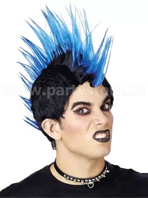 Parochňa - PUNK ROCKER MOHAWK -  čierno modrá, unisex