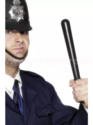 Obušok policajný - STRAIGHTSTICK - čierny, dĺžka 33 cm, plast
