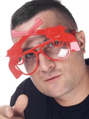 Okuliare - PIŠTOĽNÍK - WEST WILD - s revolvermi, unisex