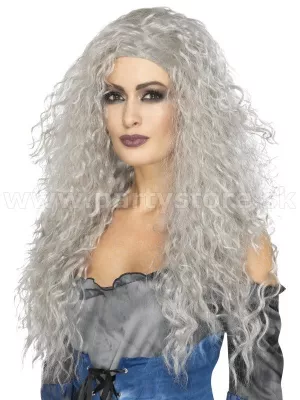 Parochňa - BANSHEE - VÍLA SMRTI - šedá, strapatá, dlhá 80 cm