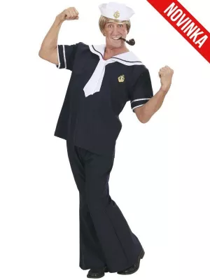 Kostým - NÁMORNÍK - modro - biely, pánsky