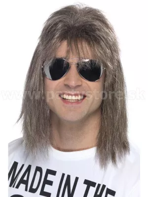 Parochňa - 80s ROCK CELEBRITY - svetlo hnedá, dlhá 40 cm, pánska