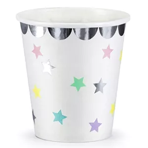 Poháre - UNICORN STARS - 180 ml, balenie 6 ks, papier