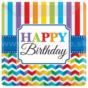 Taniere - HAPPY BIRTHDAY - 25 x 25 cm, bal. 8 ks, papier