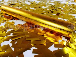 Konfety  vystreľovacie - GOLD EXPLOSION - 40 cm tuba, zlatá fólia
