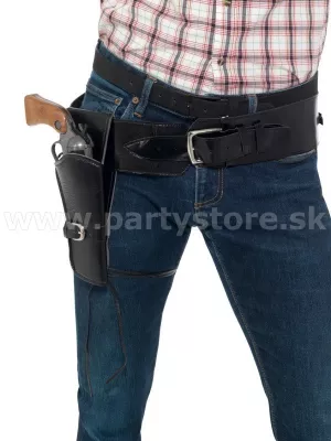 Opasok s puzdrom na pištoľ - COWBOY ACTION SINGLE - čierny
