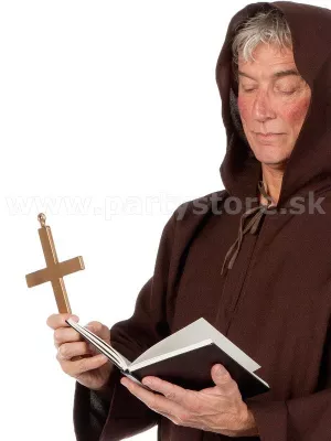 Kríž na krk - SYMBOL KRESŤANSTVA - 24 x 13 cm, plastový, zlatý