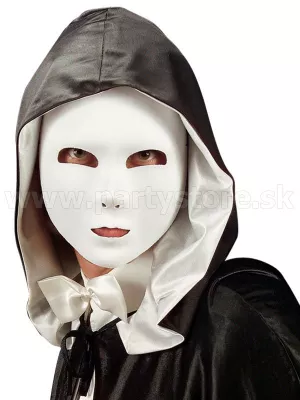 Maska - WHITE MASQUERADE - plastová, biela