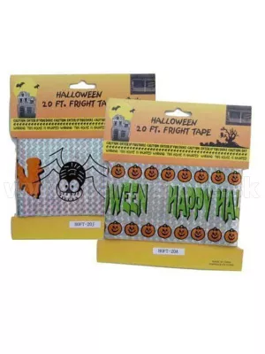Páska vyznačovacia - HAPPY HALLOWEEN - 600 cm x 7,5 cm, fólia