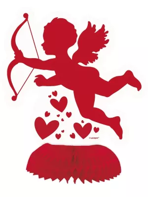 Dekorácia 3D - VALENTÍN AMOR - set 4 ks, 15,24 x 9,5 cm