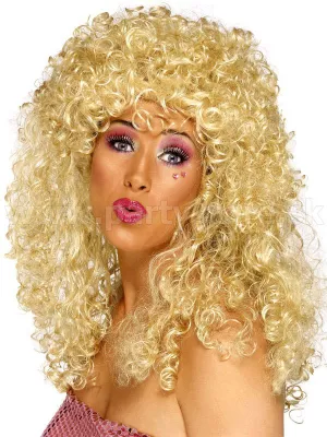 Parochňa - BOOGIE BABE - blond, dlhá 60 cm, kučeravá, dámska