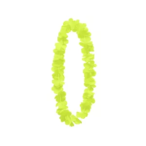 Veniec náhrdelník - HAWAIIAN CLASSIC - žltý, kvetinový