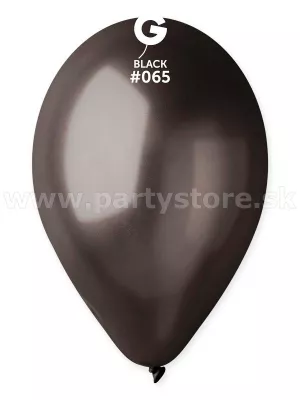 Balón metal 26 cm - ČIERNY - latex, balenie 1 kus
