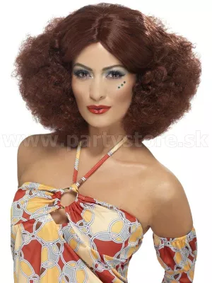 Parochňa - 70s MARSHA - AFRO STYLE - gaštanová, dámska