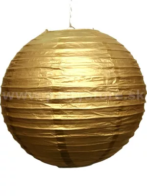 Lampión - tienidlo - GUĽA - priemer 20 cm, zlatý, papier