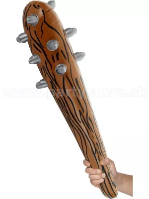 Kyjak nafukovací - PREHISTORIC - hnedý s ostňami, 87 cm, gumený