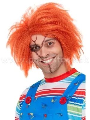 Parochňa - CHUCKY - medená, dlhá 37 cm, strapatá, unisex