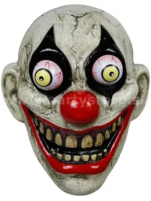 Maska - KLAUN JOKER CRAZY - čierny Make Up s pohybujúcimi očami