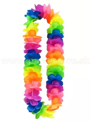 Veniec - náhrdelník - HAWAIIAN NEON - viacfarebný, dĺžka 100 cm